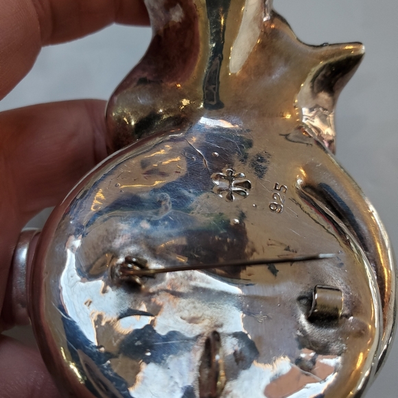 Vintage sterling silver pin-signed - Picture 6 of 10